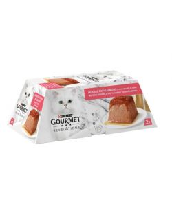 PURINA GOURMET REVELATIONS MOUSSE SALMONE 2X57 GR